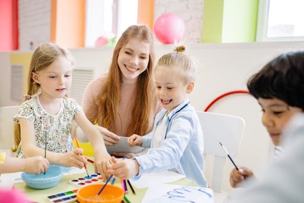 Children reading books